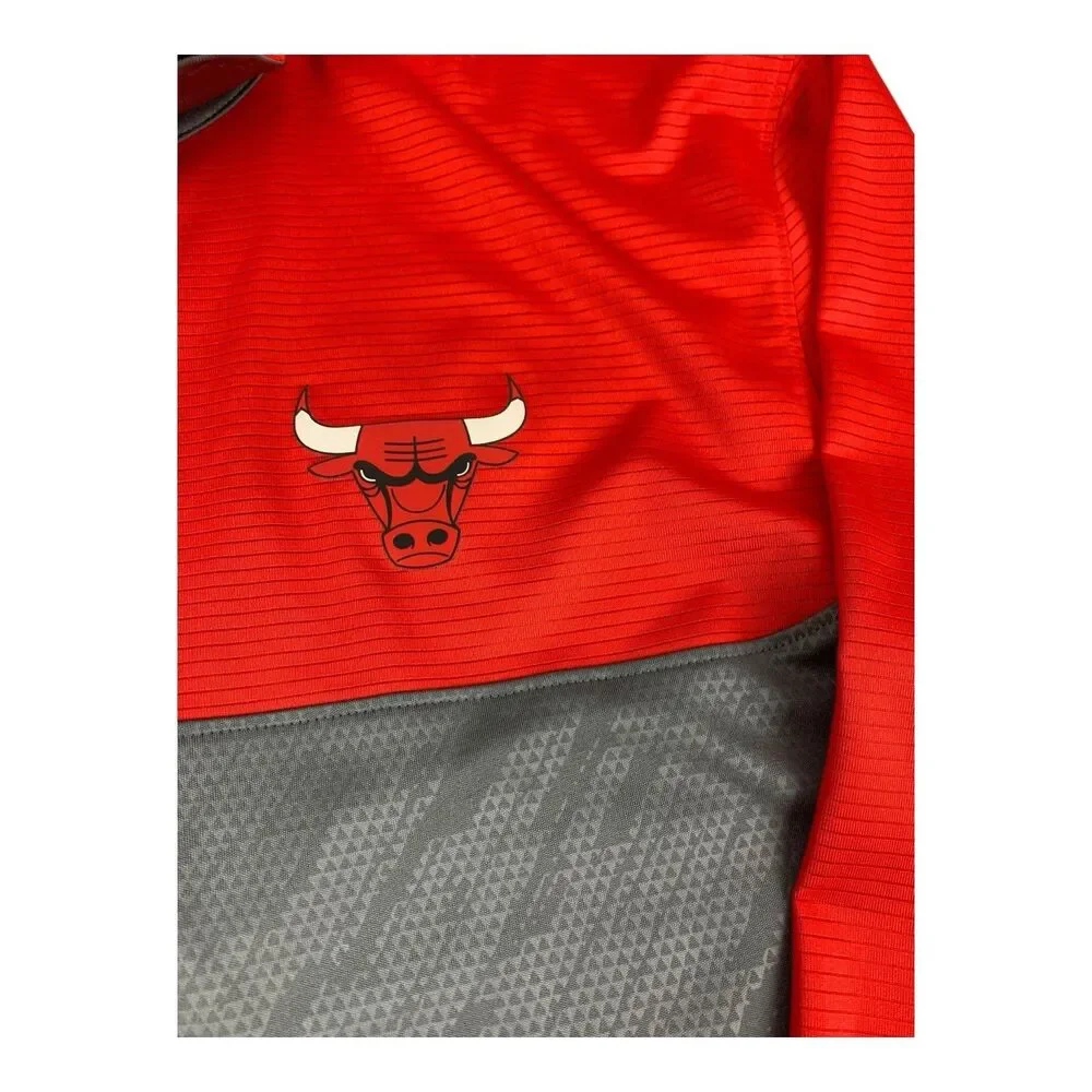 Chicago Bulls Men's 1/4 Zip Pullover Top NBA TX3 Cool Moisture Wicking Size XL